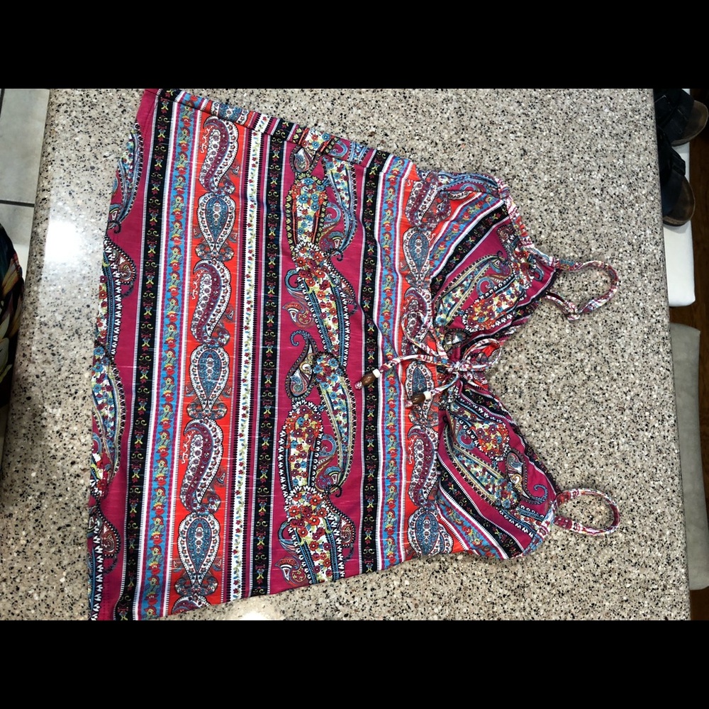 Lucky Brand Lg Tankini swim top